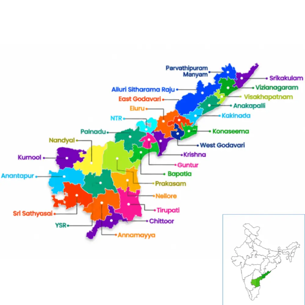 Map of Andhra Pradesh