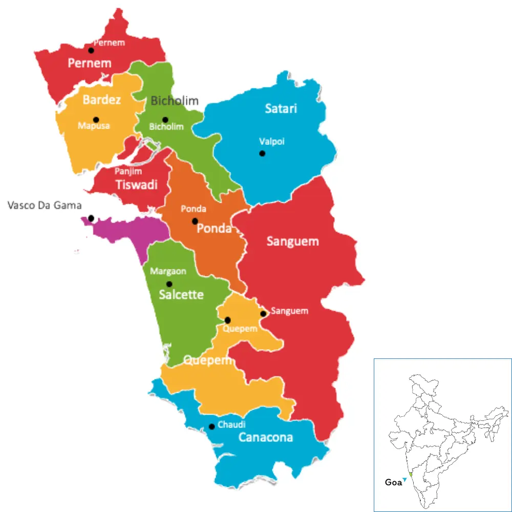 Map of Goa