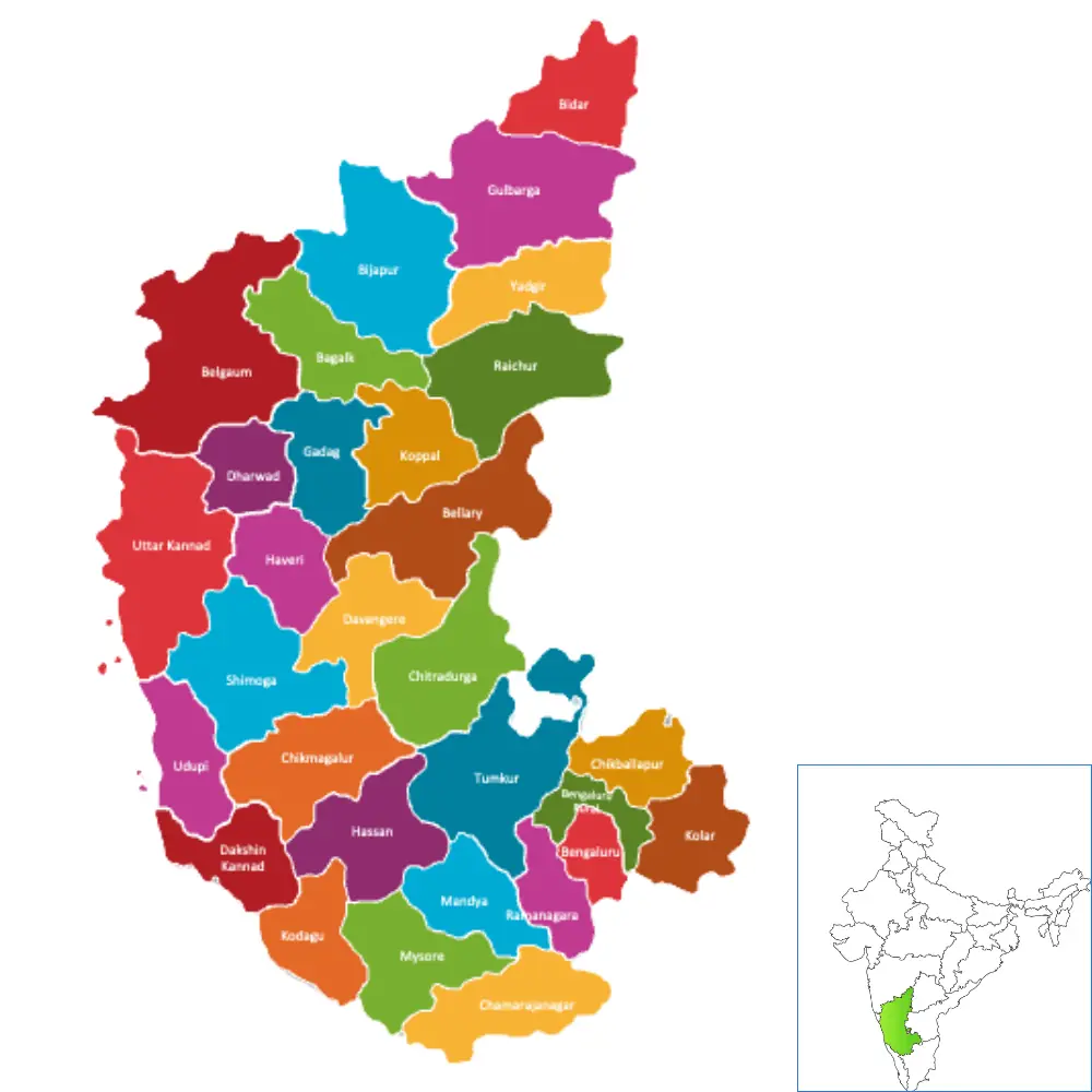 Map of Karnataka