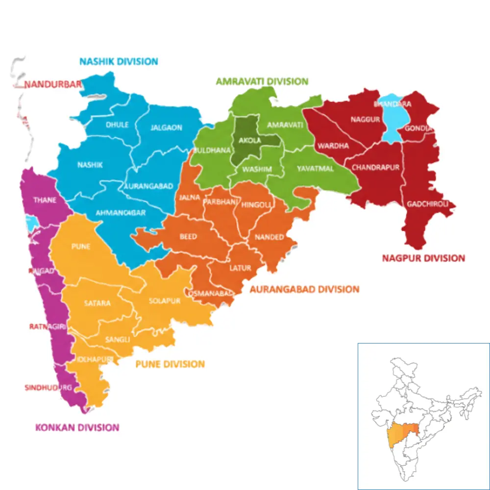 Map of Maharashtra