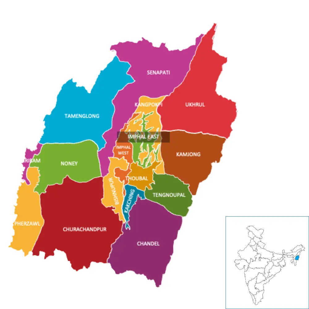 Map of Manipur