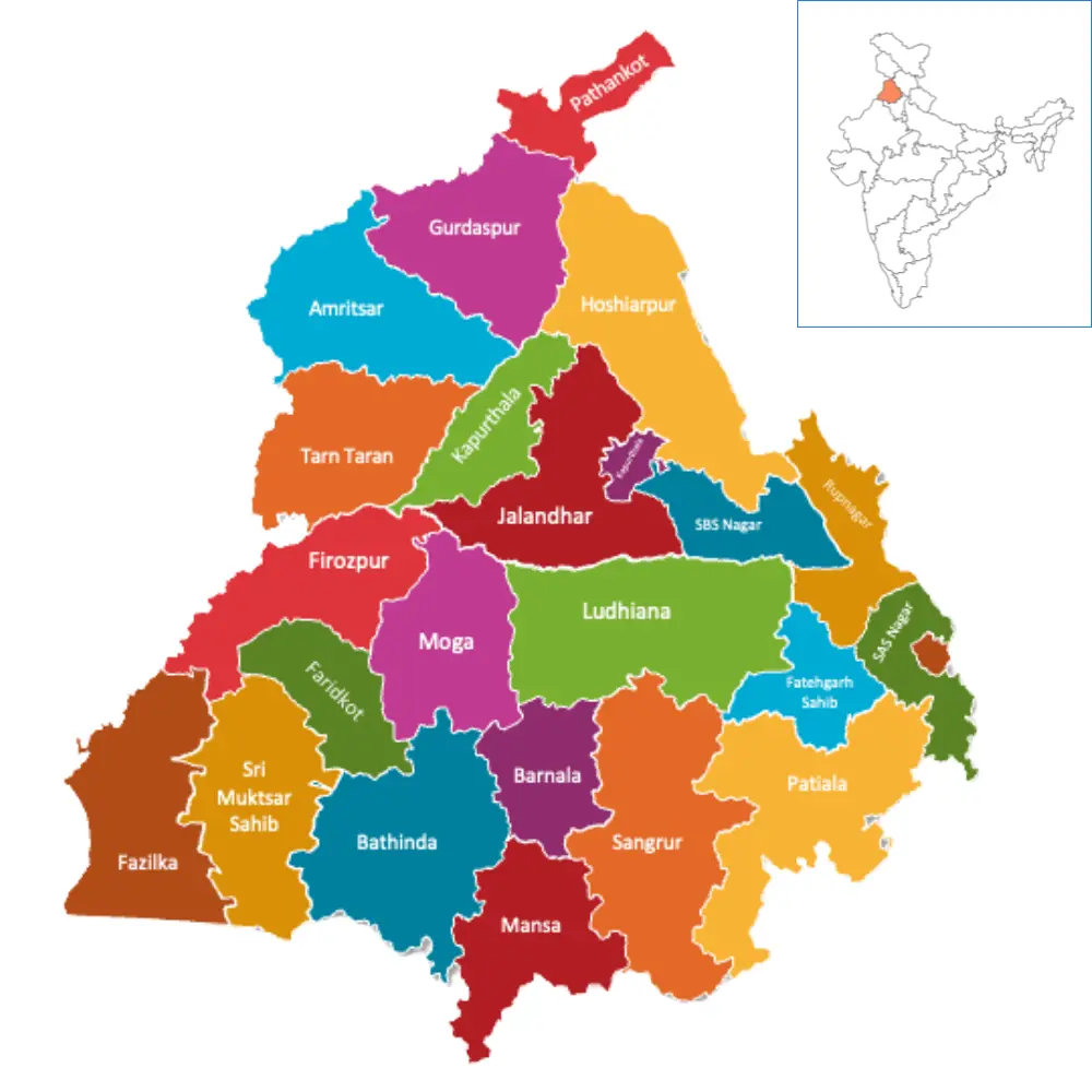 Map of Punjab